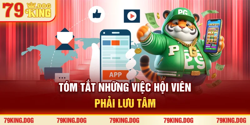Tóm tắt những việc hội viên phải lưu tâm